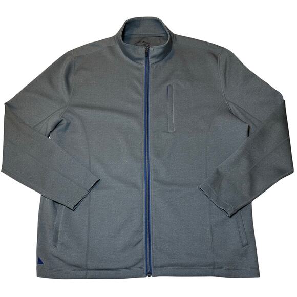 Untuckit Jacket Men XL Gray Performance Dashwood Full Zip Warm Up Training Track - Picture 1 of 5